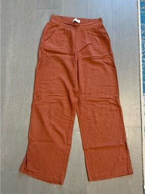 Wide-Leg Pants Linen blend